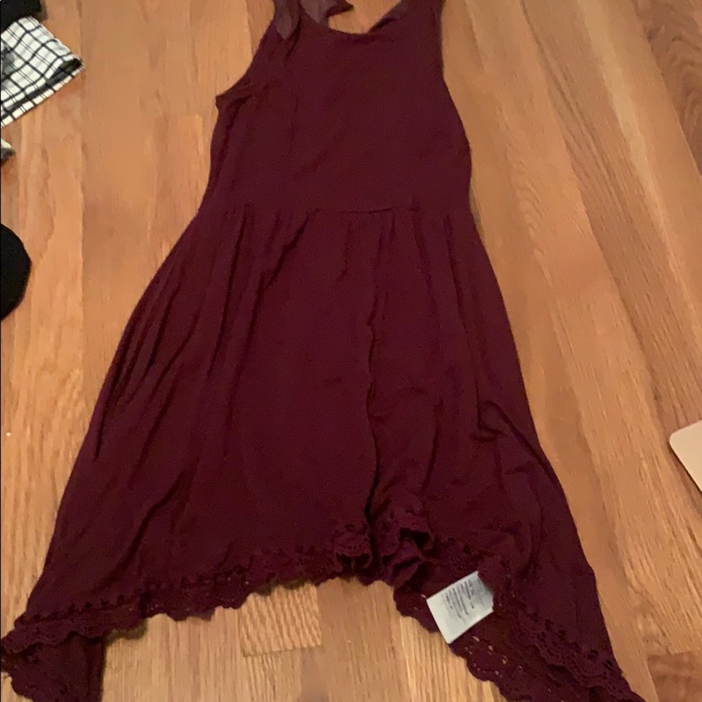 maroon dress